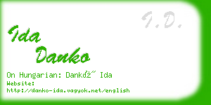 ida danko business card